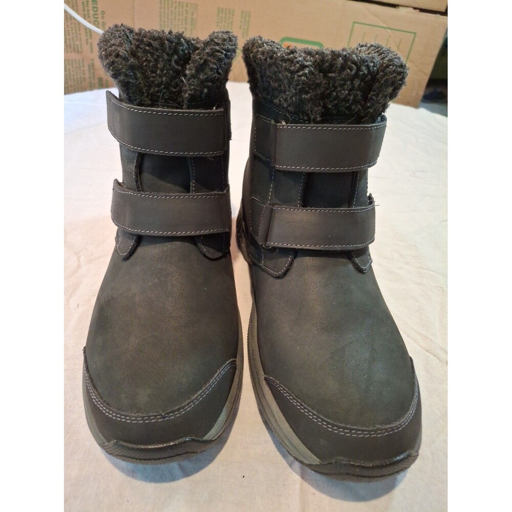 OrthoFeet Women's Florence Waterproof Black Boots Size 10.5 Narrow